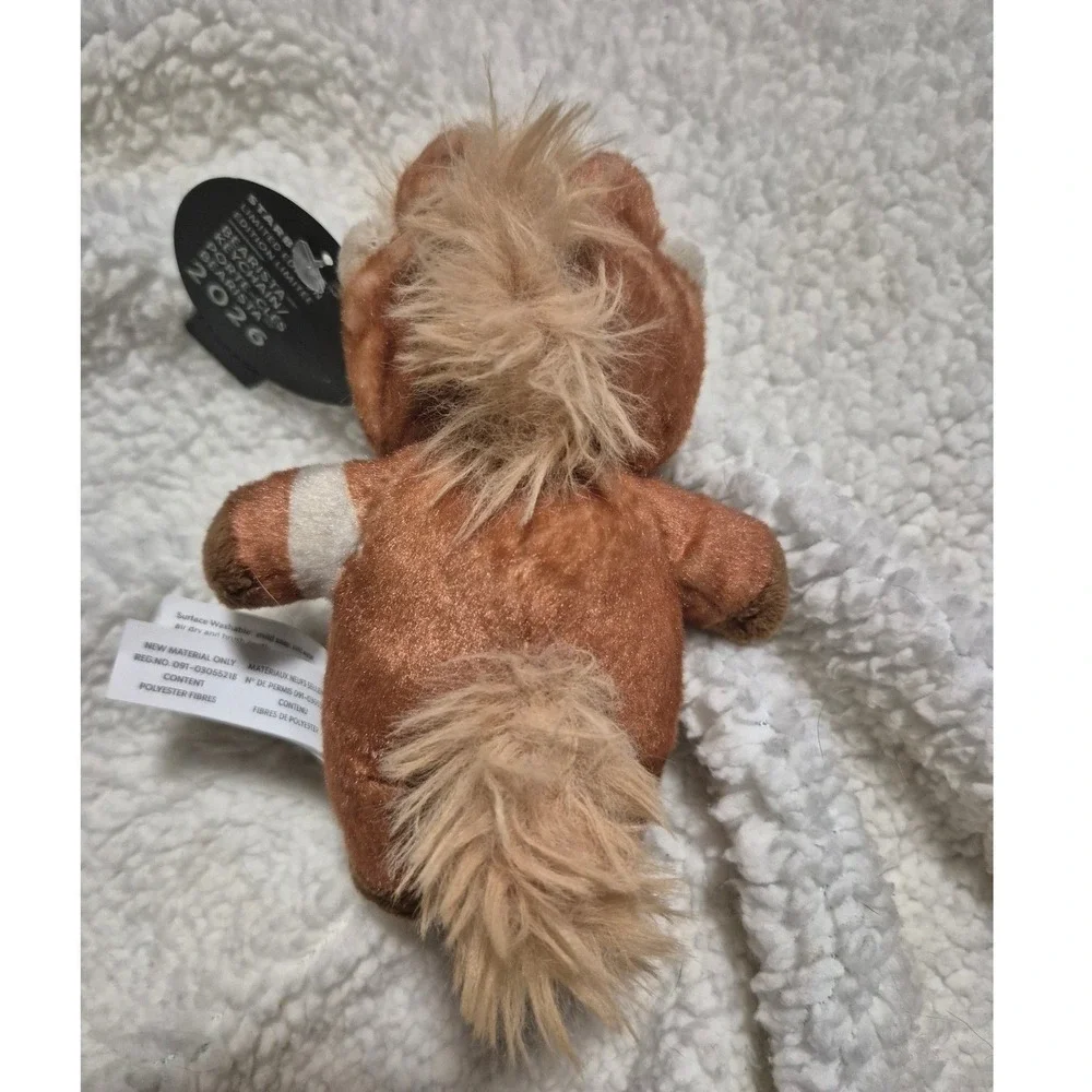 Starbucks Bearista Keychain Limited Edition 2026 Giraffe Costume Plush Bag Charm
